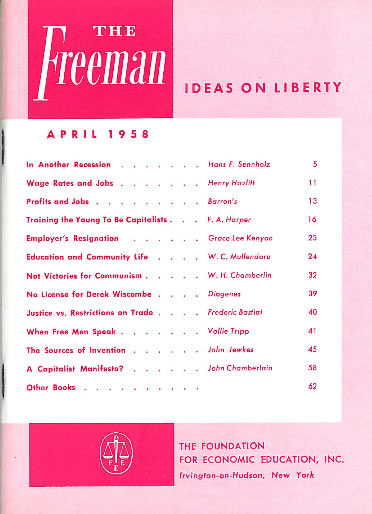 cover image April 1958