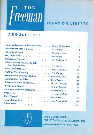 cover image August 1958