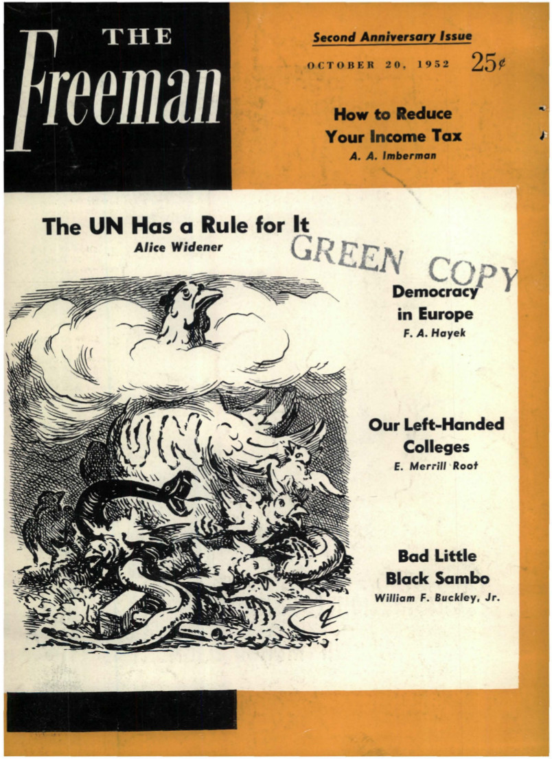 cover image October 1952 B