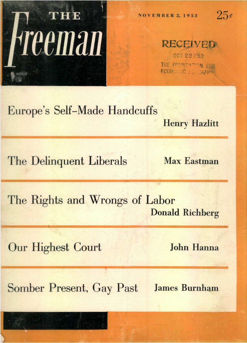cover image November 1953 A